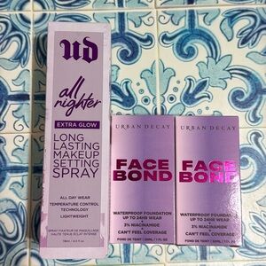 Urban Decay Bundle - Face Bond waterproof foundation